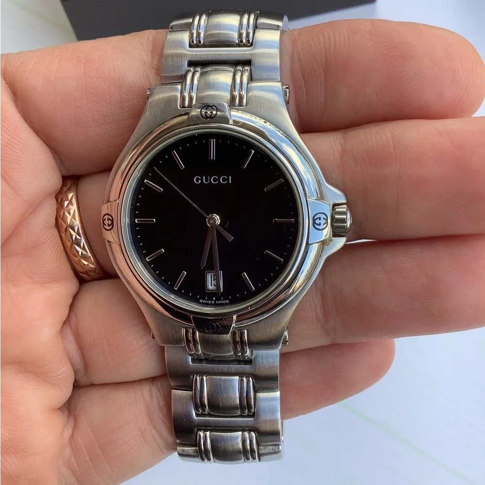 Mens Gucci Stainless Steel Bracelet Watch🌟🌟
